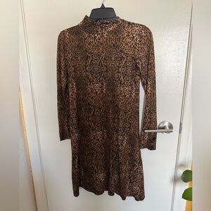 Animal print vintage dress